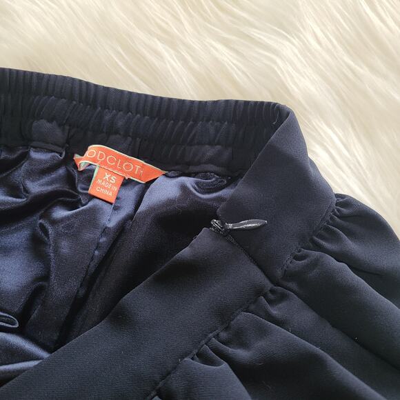 Modcloth Treasured Reveries Skirt Rainbow Swallow Pinup Retro Scallop Mini XS - Picture 5 of 14